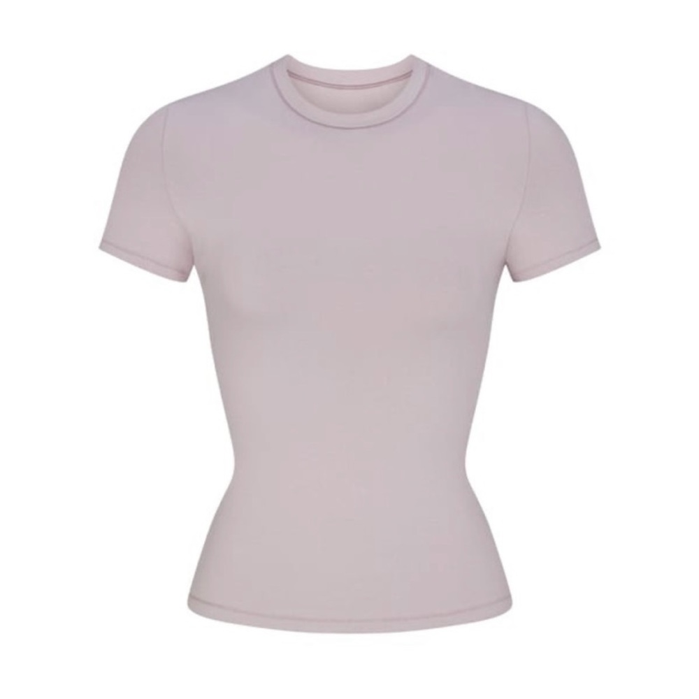 Skims Jersey Cotton T-shirt Oyster